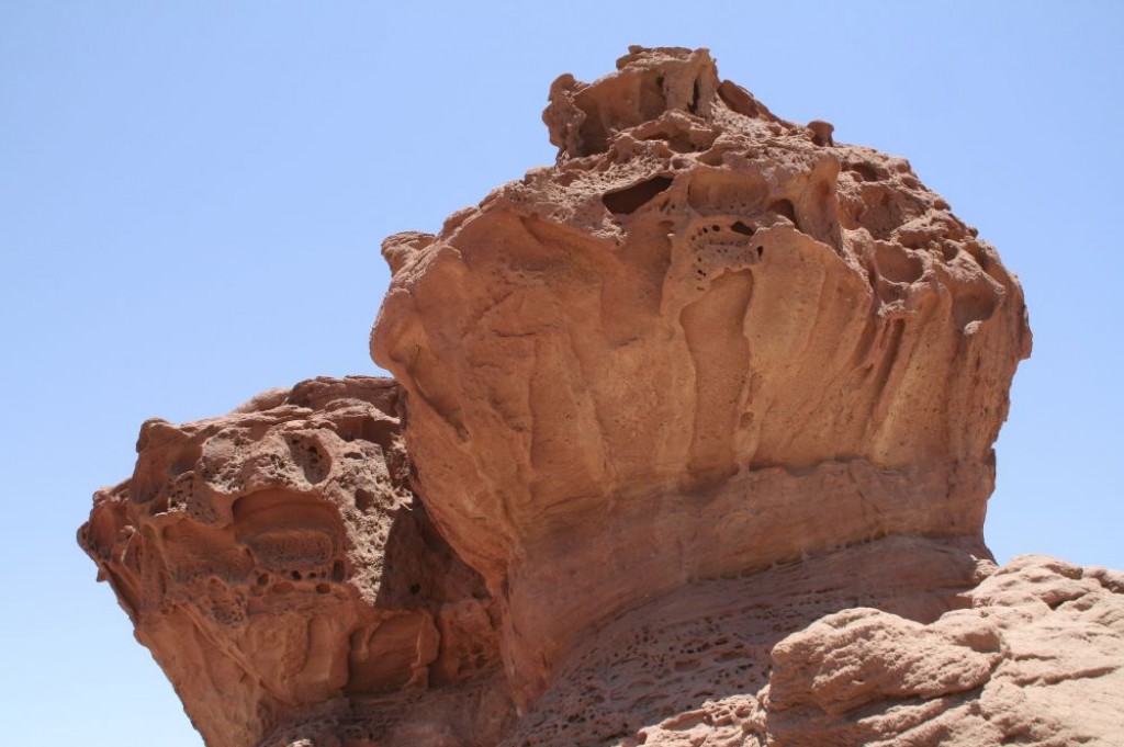 Timna National Park is known for its interesting rock formations, but it was a little too hot for us to really enjoy the hiking there.